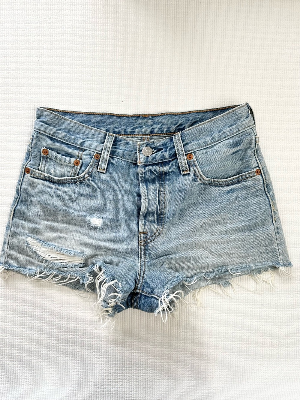 Levi’s Distressed Denim Shorts